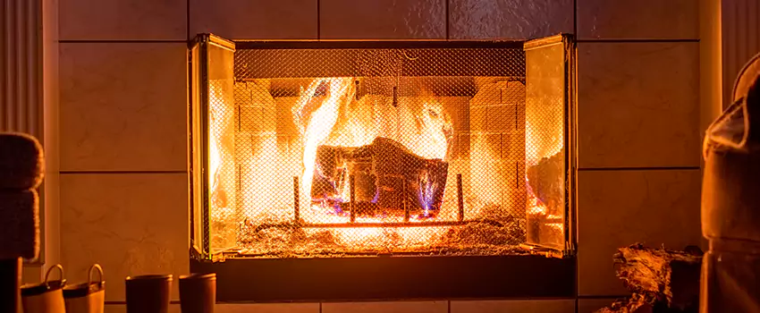 Mendota Hearth Landscape Fireplace Installation in Roselle, New Jersey
