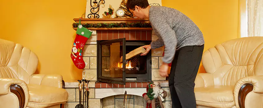 Rusted Metal Fireplace Restoration in Roselle, New Jersey