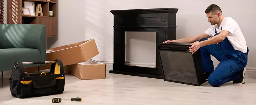Old Rusted Metal Fireplace Repair And Replacement in Roselle, NJ
